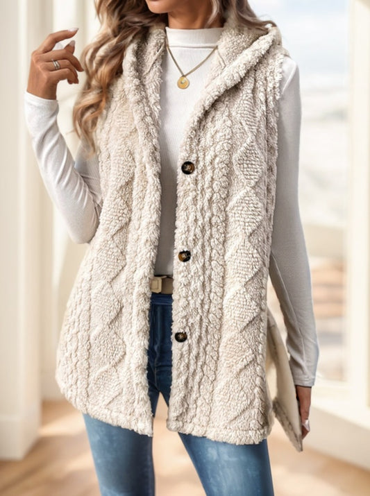 Gilet polaire à capuche - Style et élégance