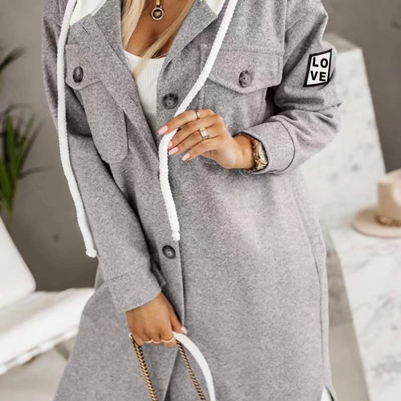 Manteau à capuche style Américain