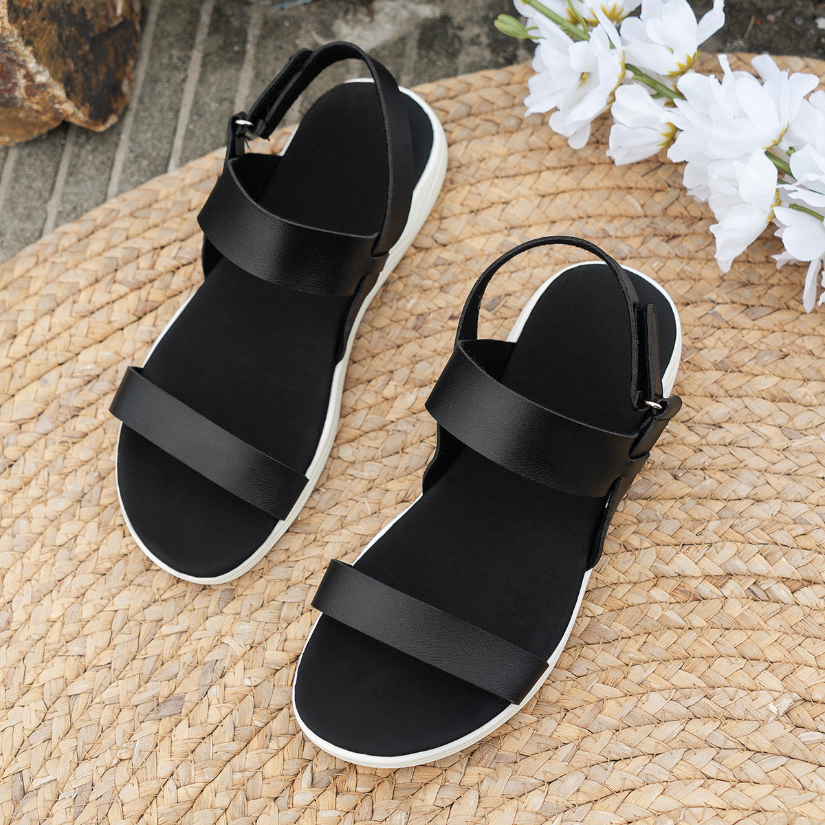 Sandales plates-Confort absolu