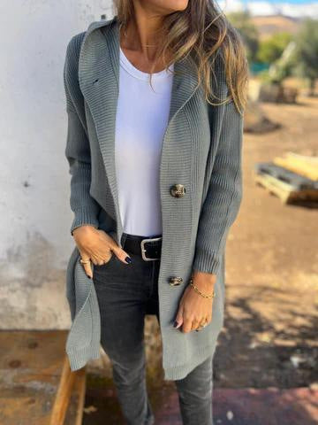 Cardigan mi-long pour femme