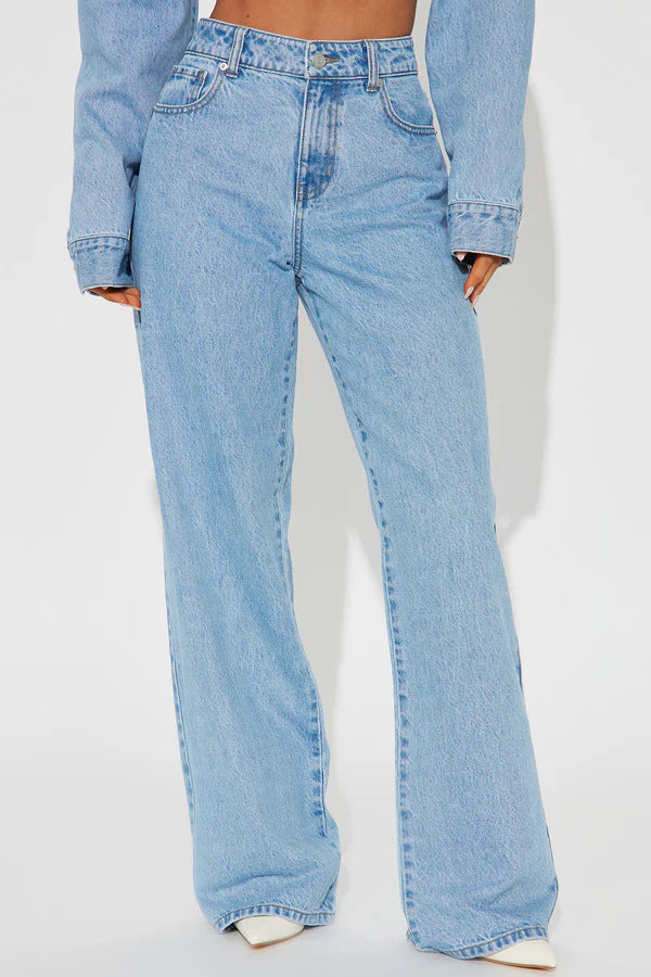 JEANS TAILLE HAUTE POCHES FORME COEUR