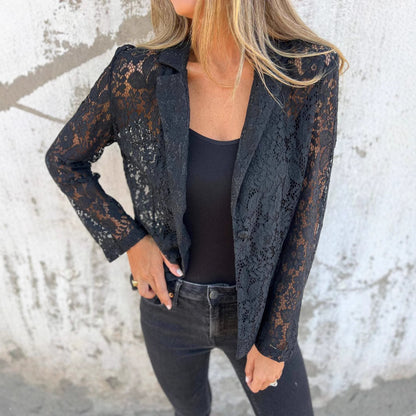 Chic blazer en dentelle - Elégant et sophistiqué
