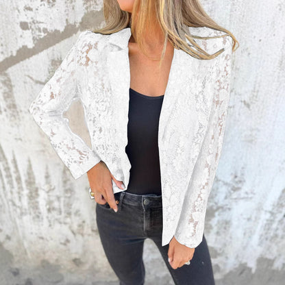 Chic blazer en dentelle - Elégant et sophistiqué