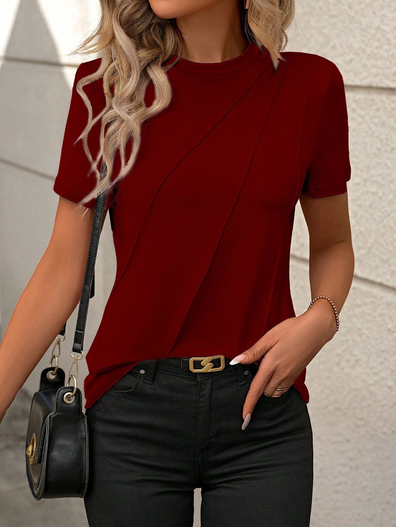 T-shirt à col ronde - Désigne chic