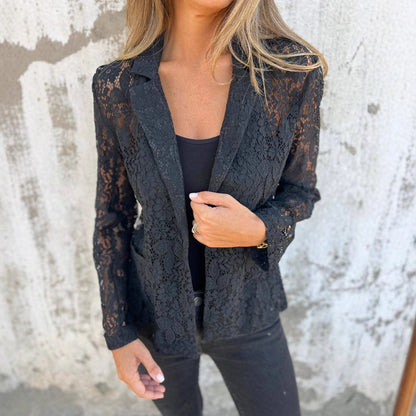 Chic blazer en dentelle - Elégant et sophistiqué